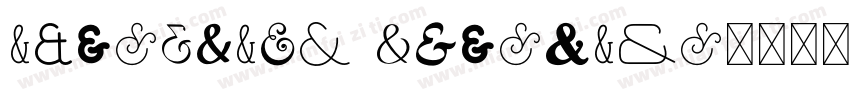 Ampersand Typeface字体转换
